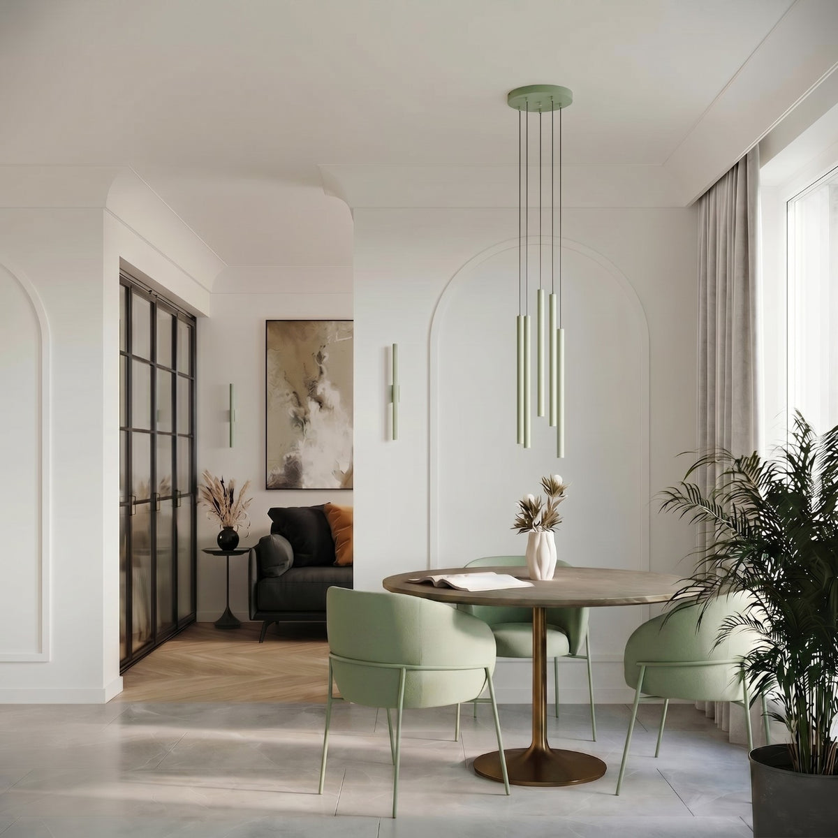 Wall lamp PASTELO 2 sage