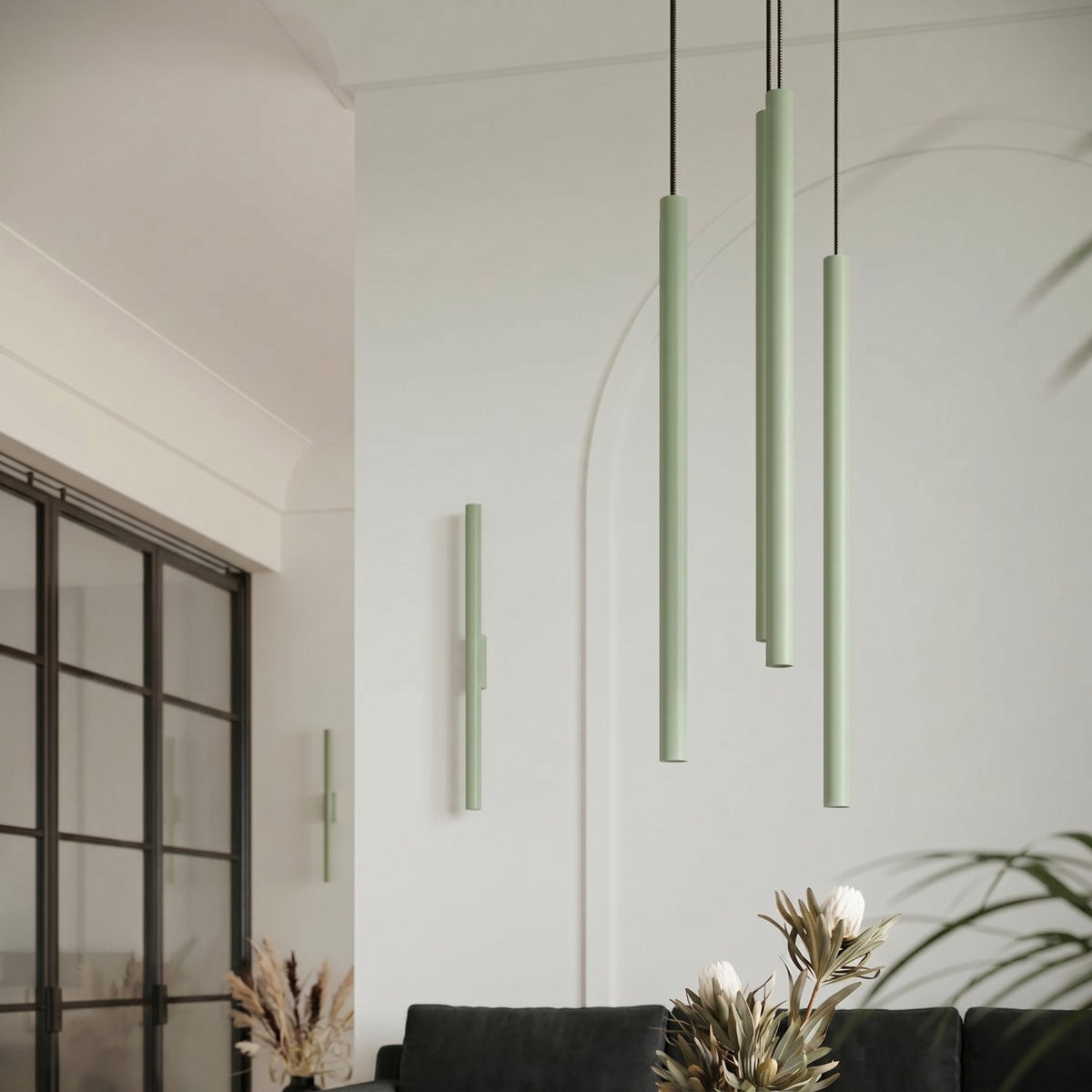 Wall lamp PASTELO 2 sage