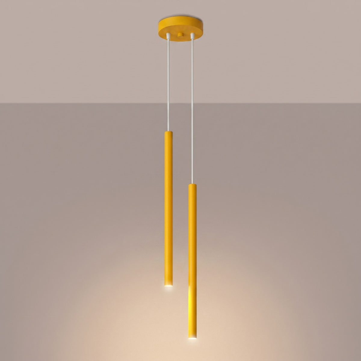 Pendant lamp PASTELO 2 yellow