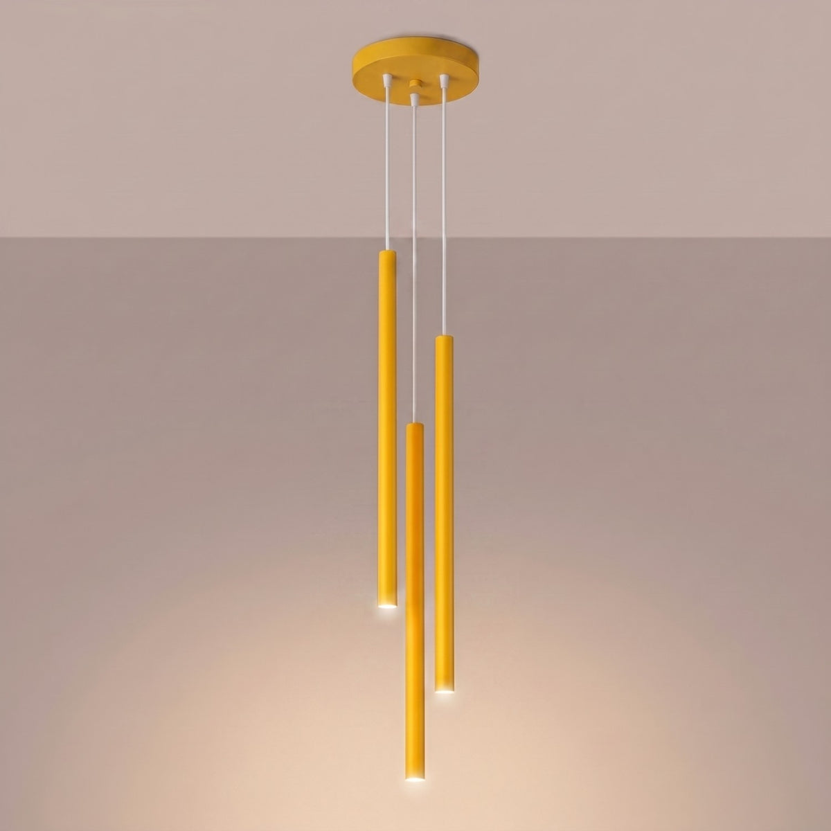 Pendant lamp PASTELO 3P yellow