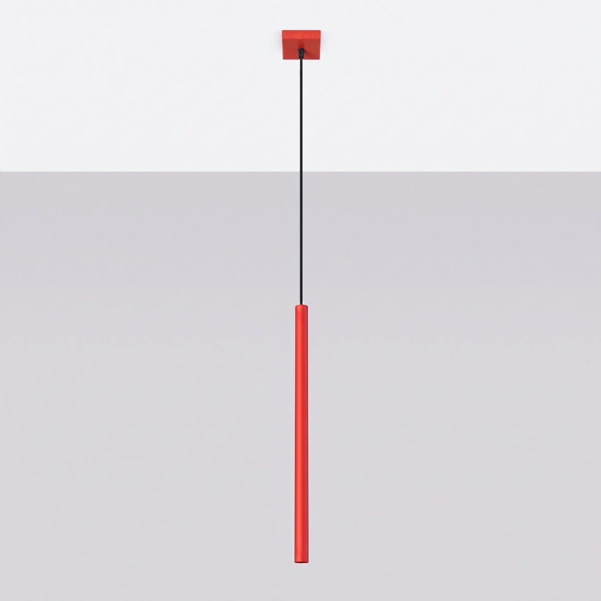 Pendant lamp PASTELO 1 red