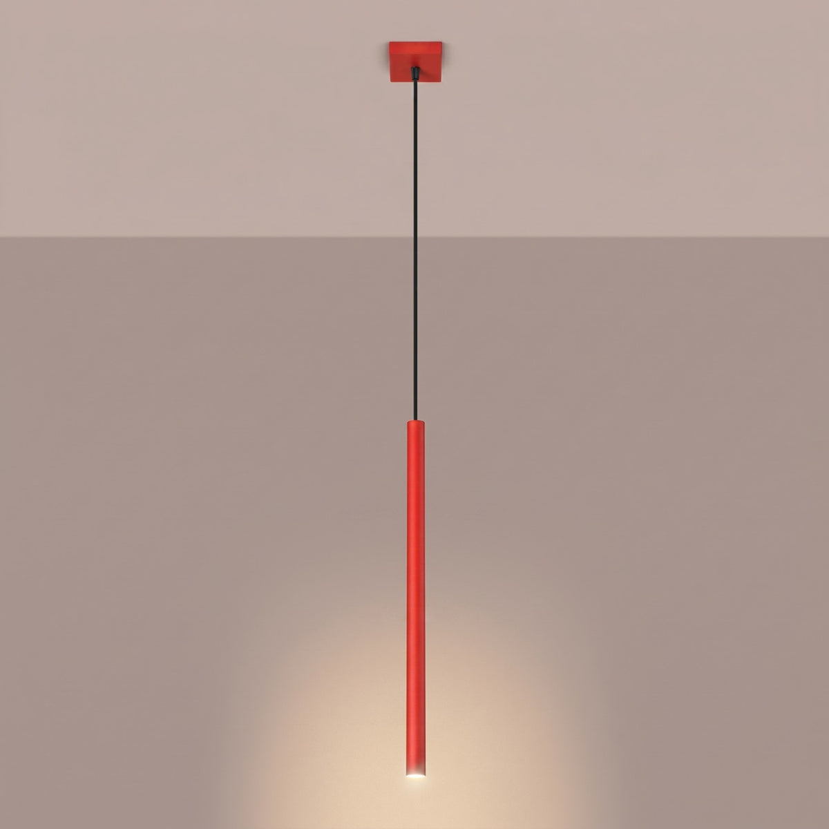Pendant lamp PASTELO 1 red