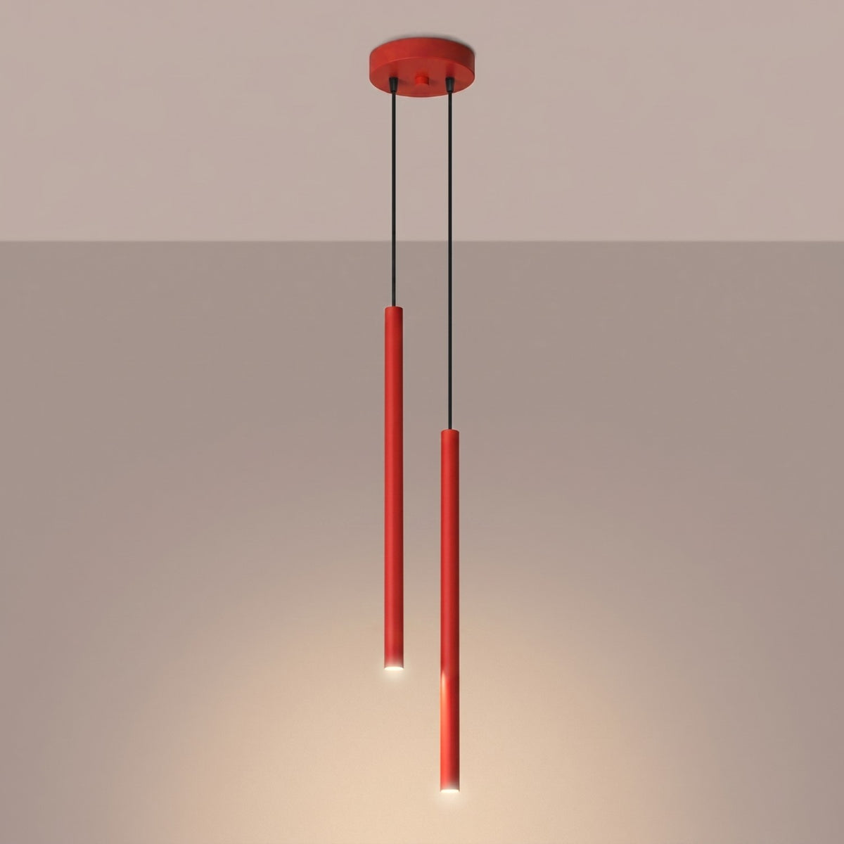 Pendant lamp PASTELO 2 red