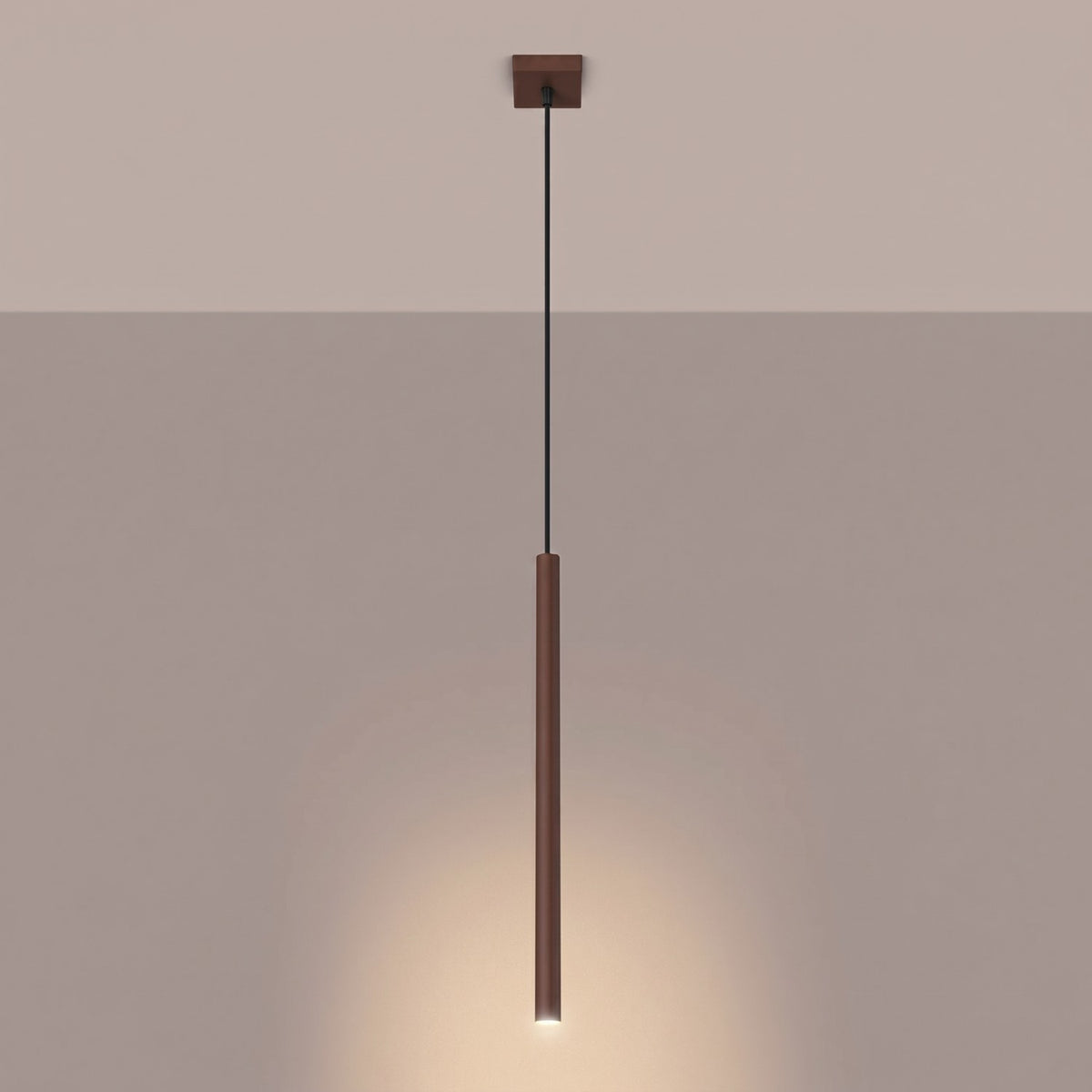 Pendant lamp PASTELO 1 brown