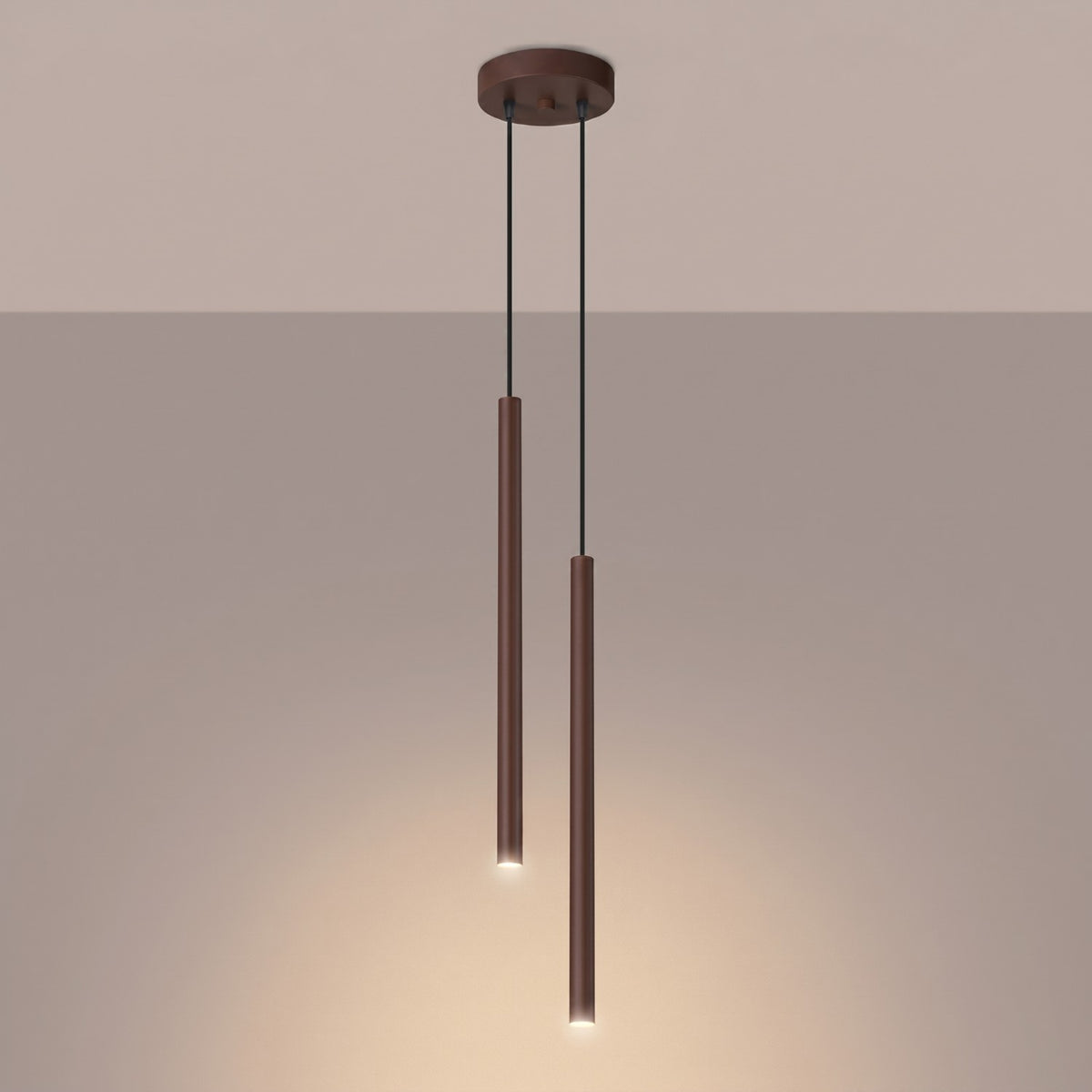 Pendant lamp PASTELO 2 brown