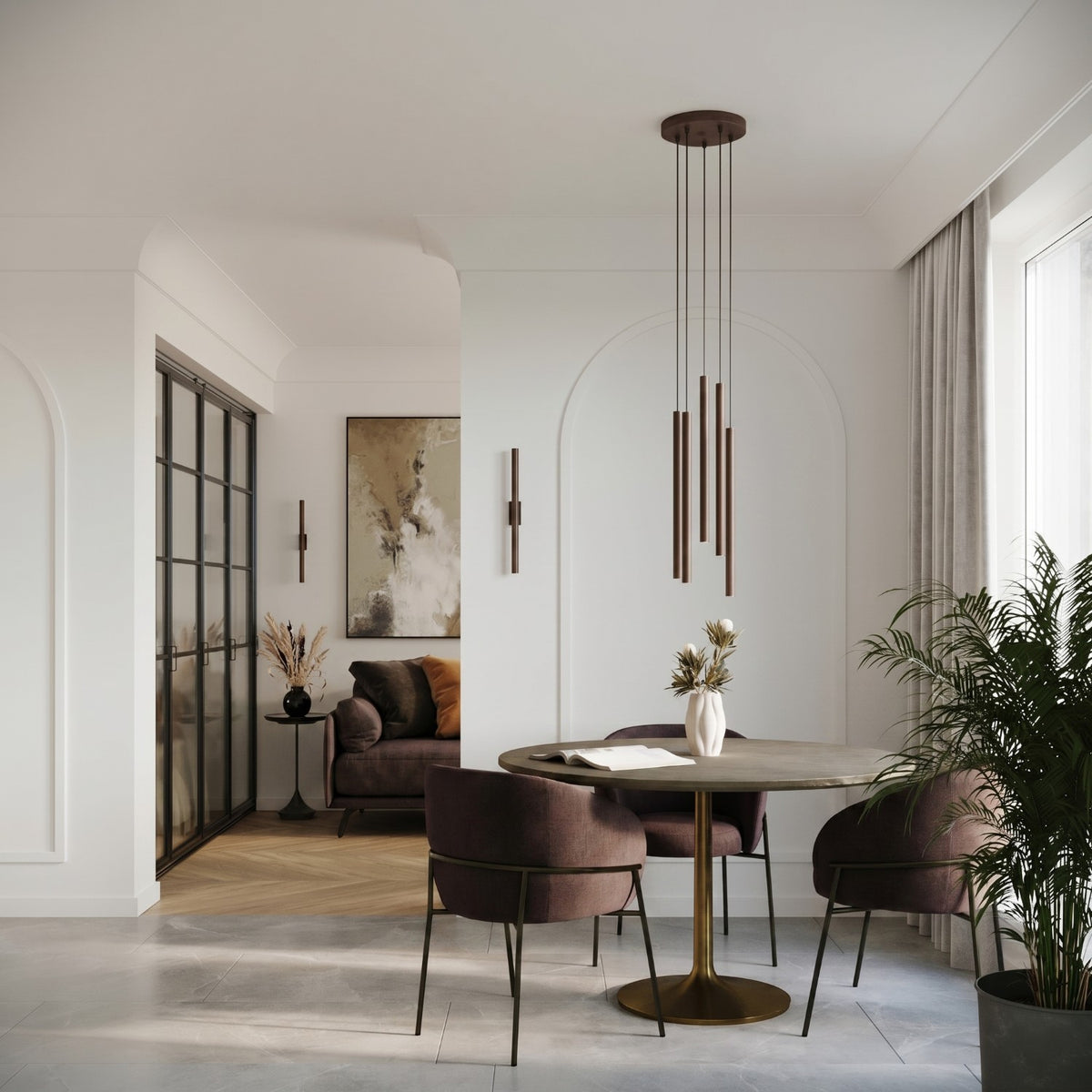 Wall lamp PASTELO 2 brown