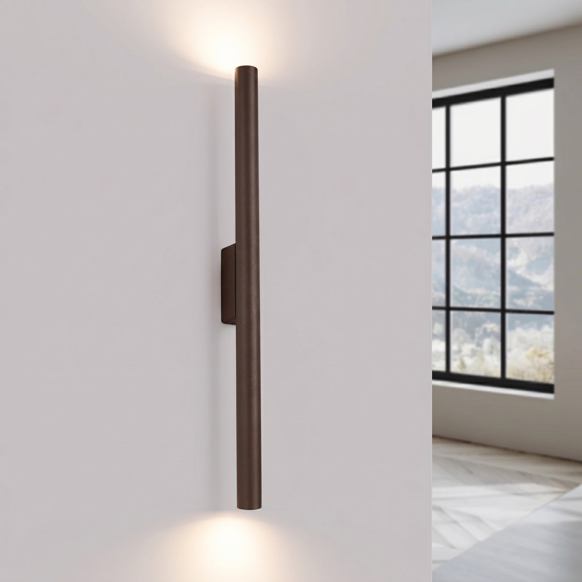 Wall lamp PASTELO 2 brown