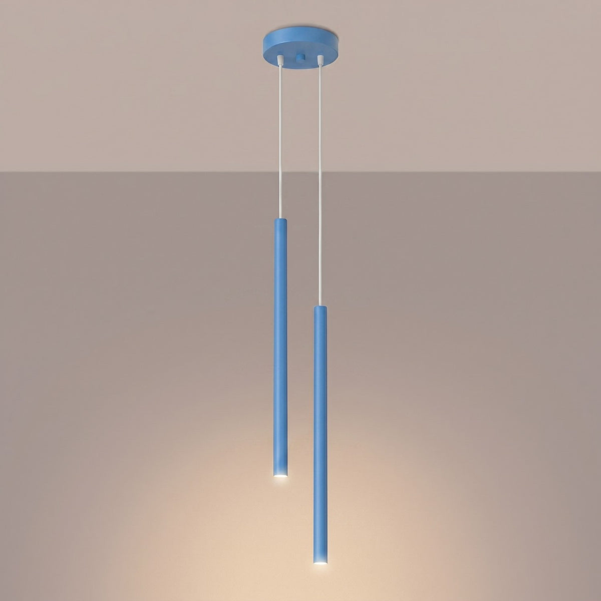 Pendant lamp PASTELO 2 azure