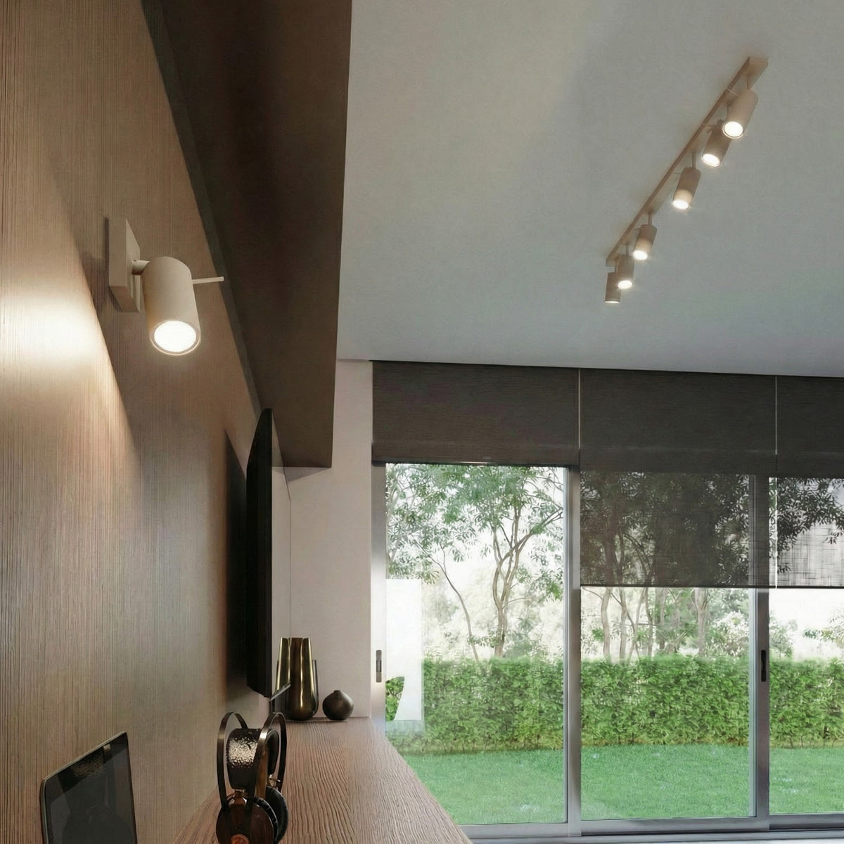 Ceiling lamp RING 4L taupe