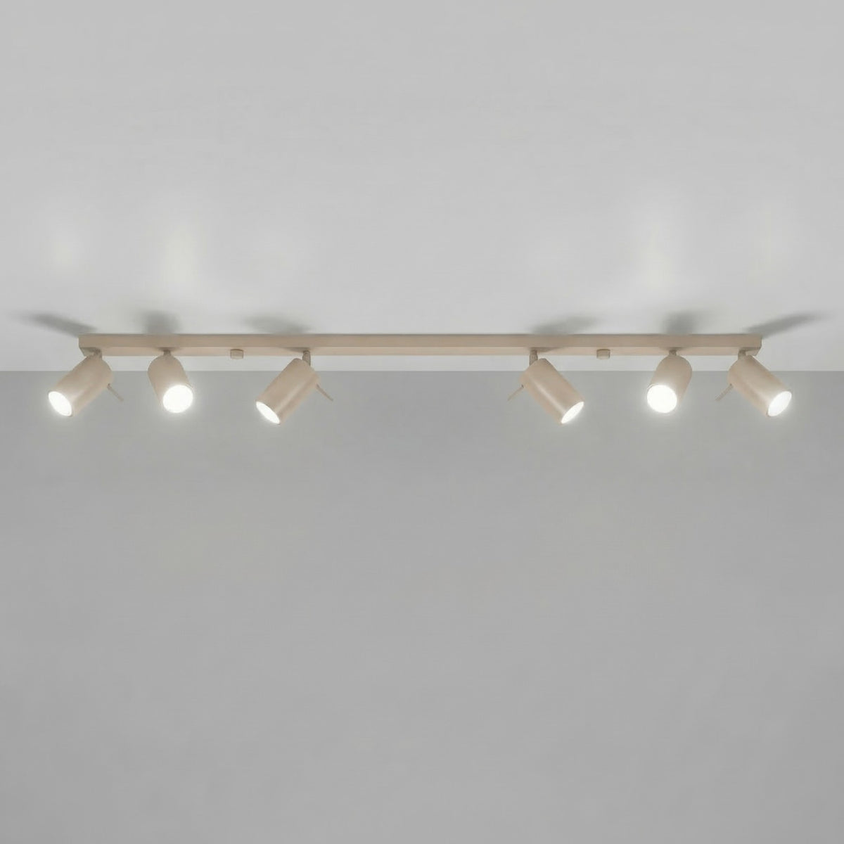 Ceiling lamp RING 6L taupe
