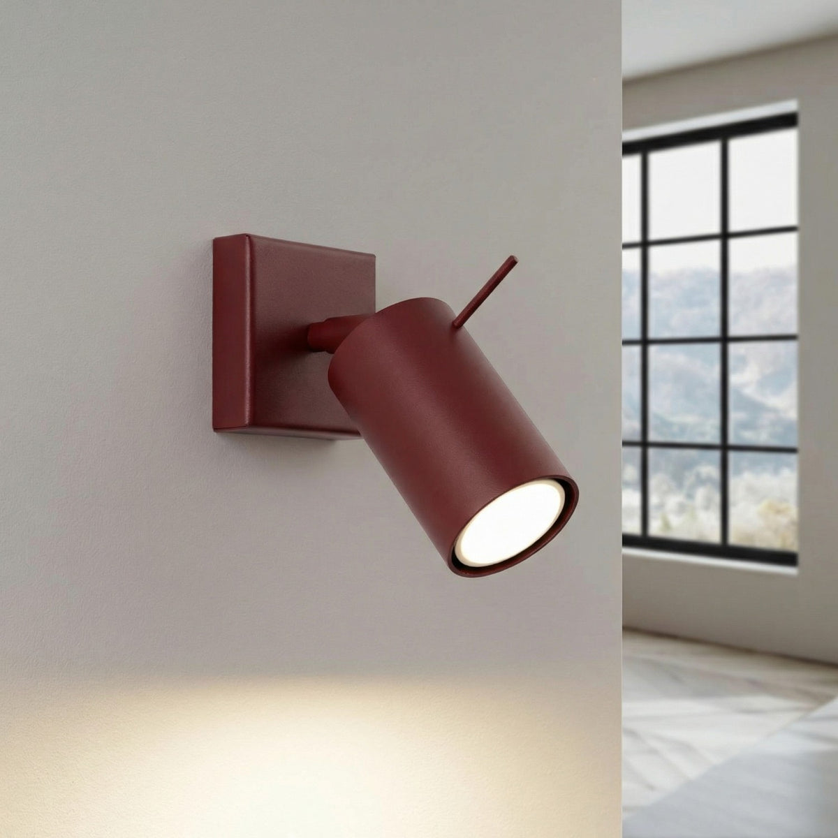 Wall lamp RING burgundy