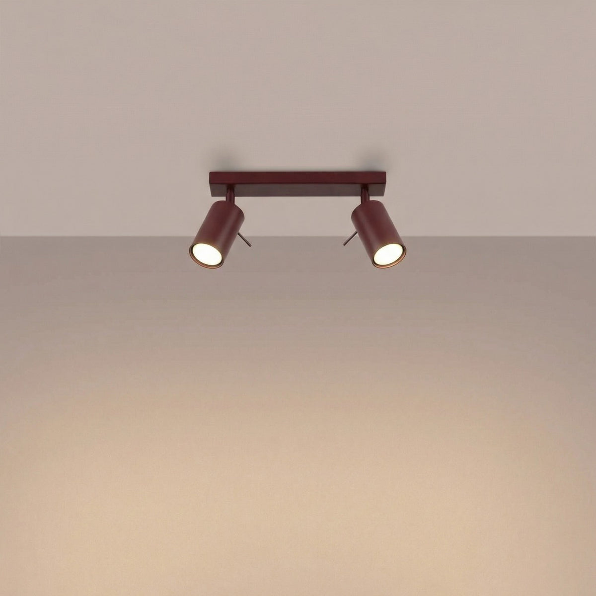 Ceiling lamp RING 2 burgundy