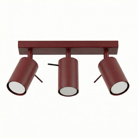 Ceiling lamp RING 3 burgundy