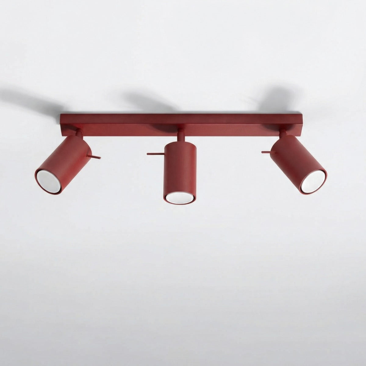 Ceiling lamp RING 3 burgundy