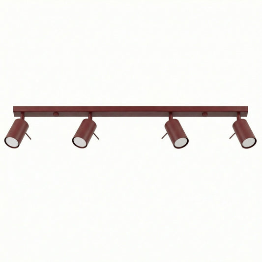 Ceiling lamp RING 4L burgundy