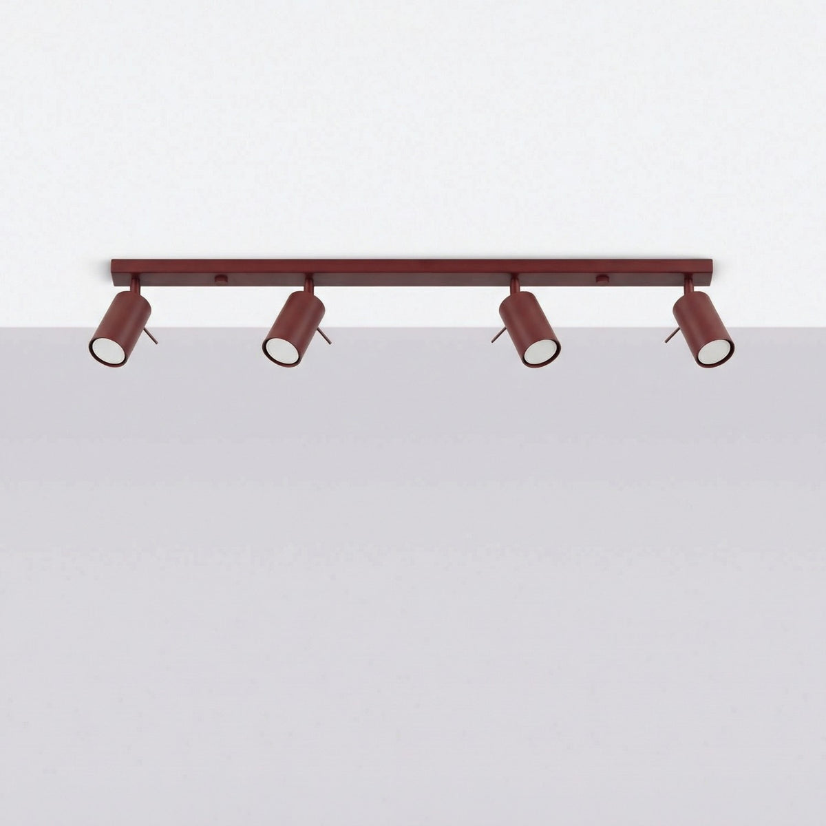 Ceiling lamp RING 4L burgundy