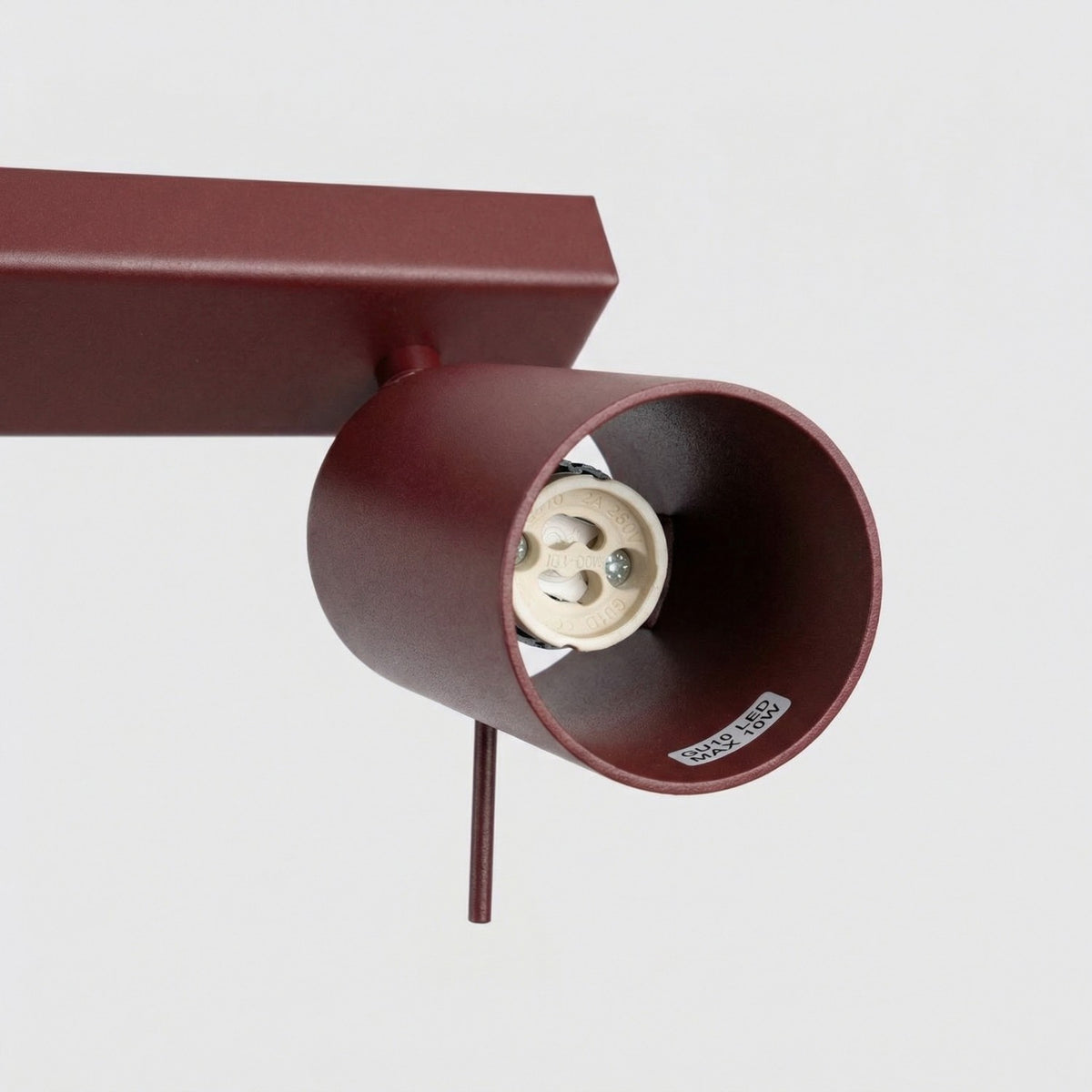 Ceiling lamp RING 4L burgundy