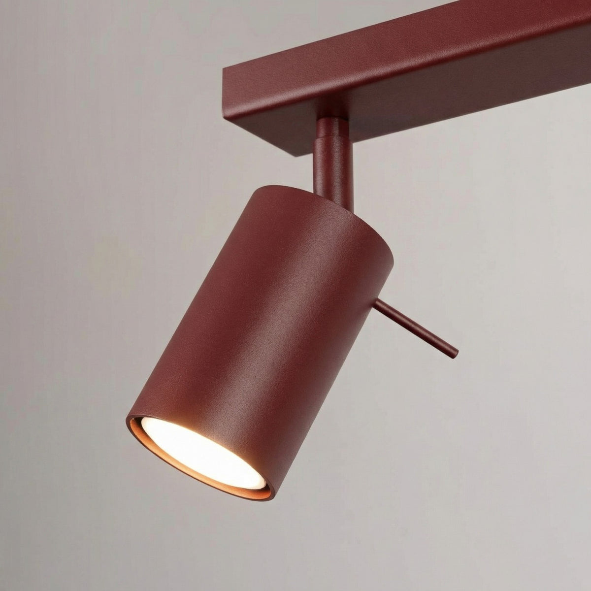 Ceiling lamp RING 4L burgundy