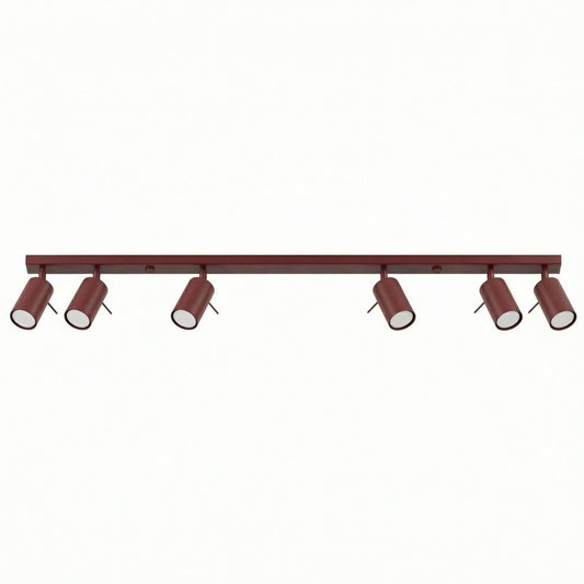 Ceiling lamp RING 6L burgundy