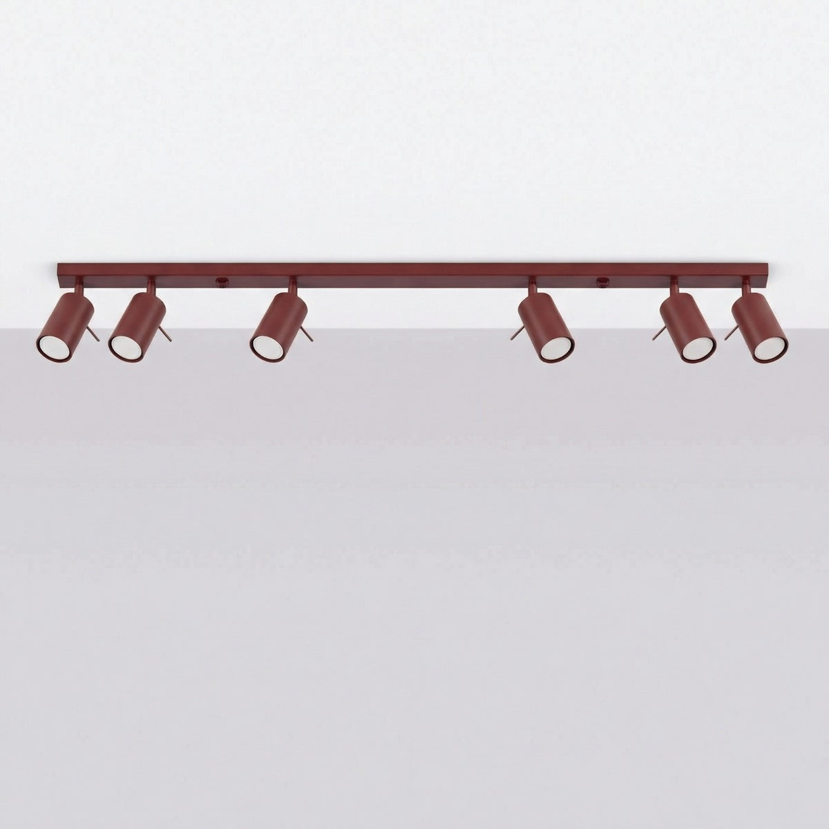 Ceiling lamp RING 6L burgundy