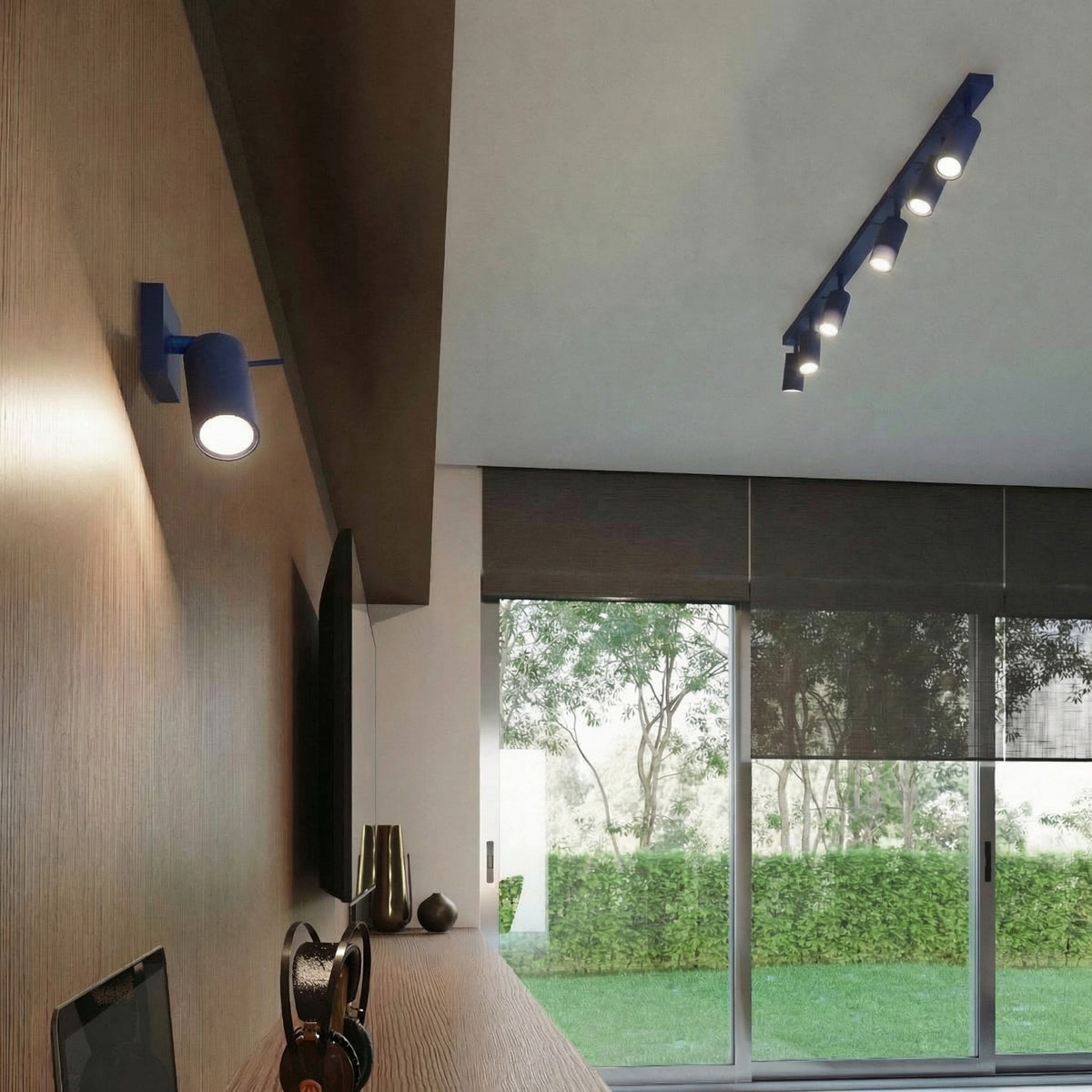 Ceiling lamp RING 3 ultramarine