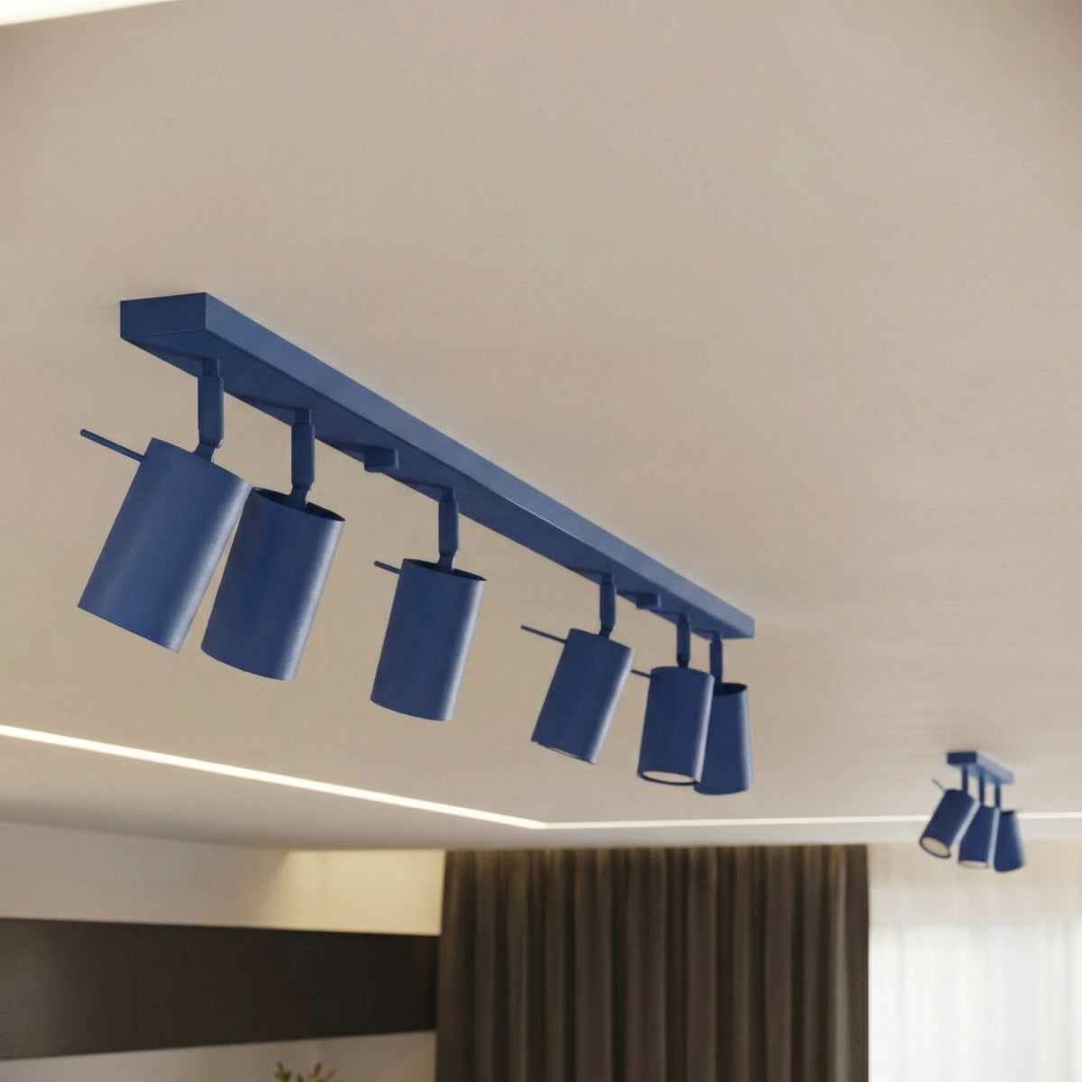 Ceiling lamp RING 4L ultramarine
