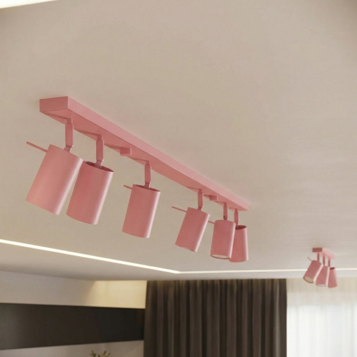 Ceiling lamp RING 3L pink
