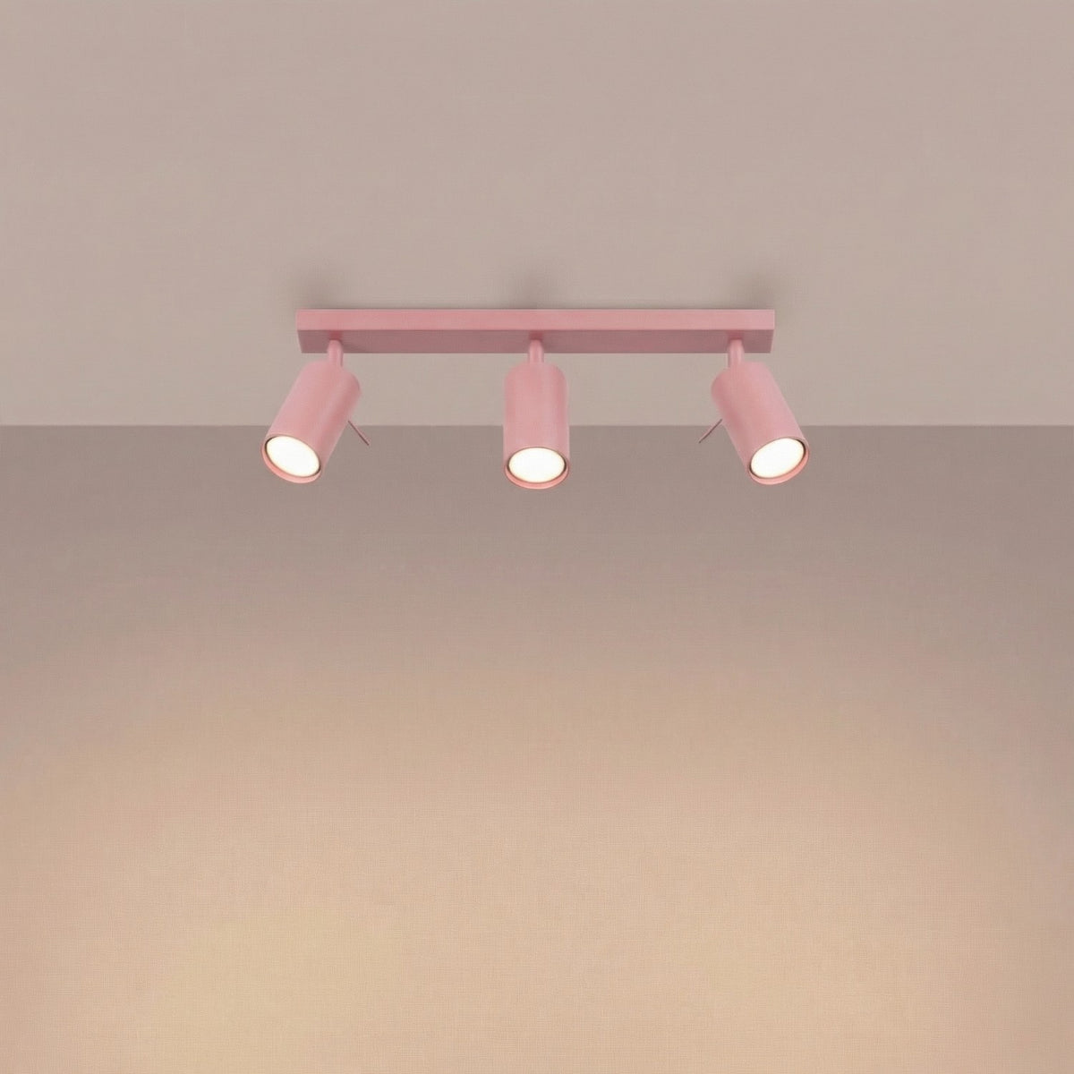 Ceiling lamp RING 3L pink