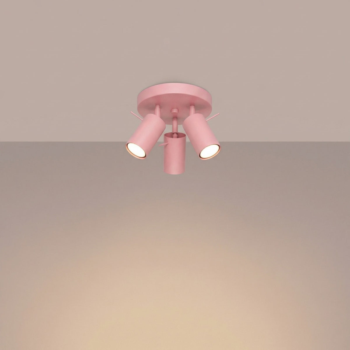 Ceiling lamp RING 3P pink