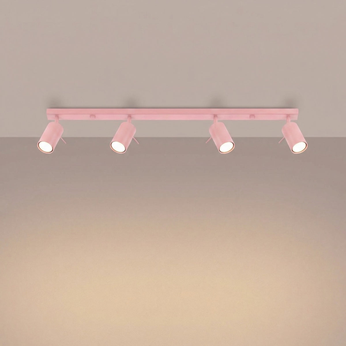 Ceiling lamp RING 4L pink
