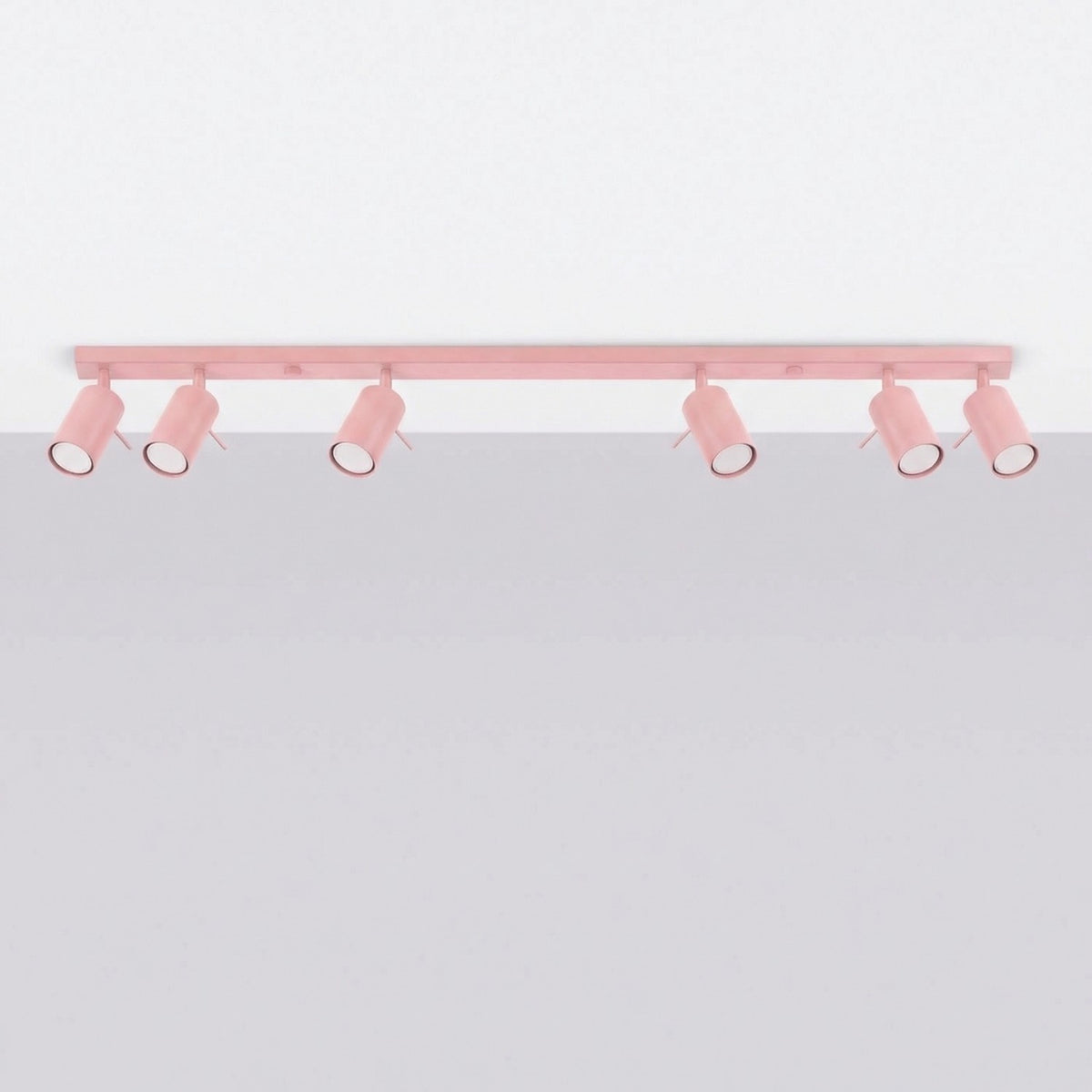 Ceiling lamp RING 6L pink
