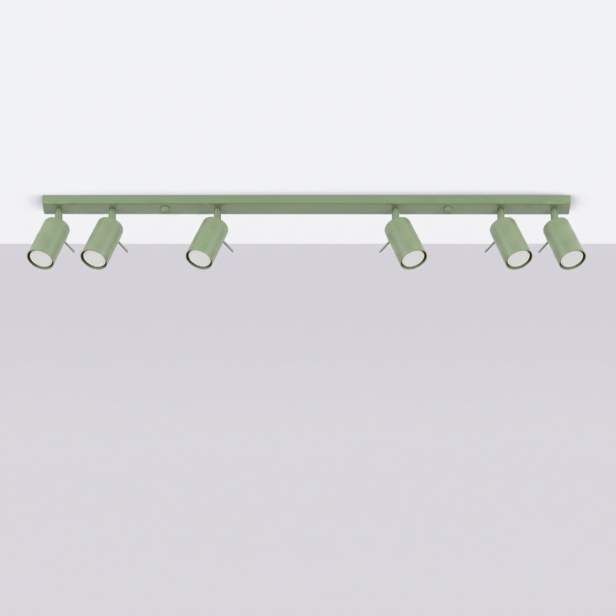 Ceiling lamp RING 6L sage