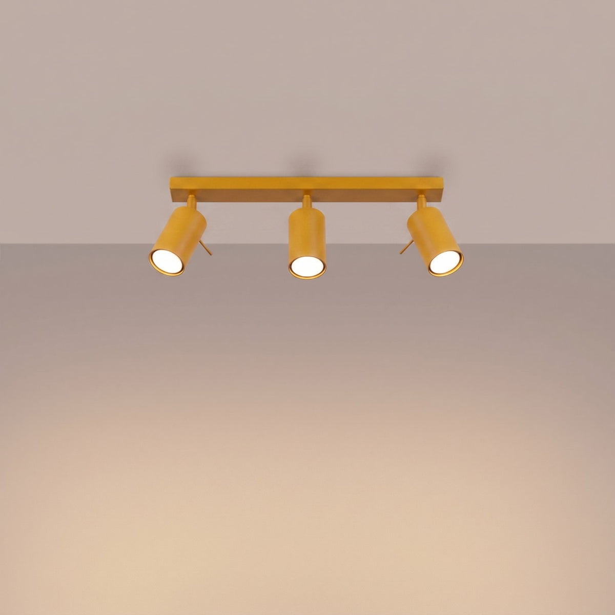 Ceiling lamp RING 3L yellow