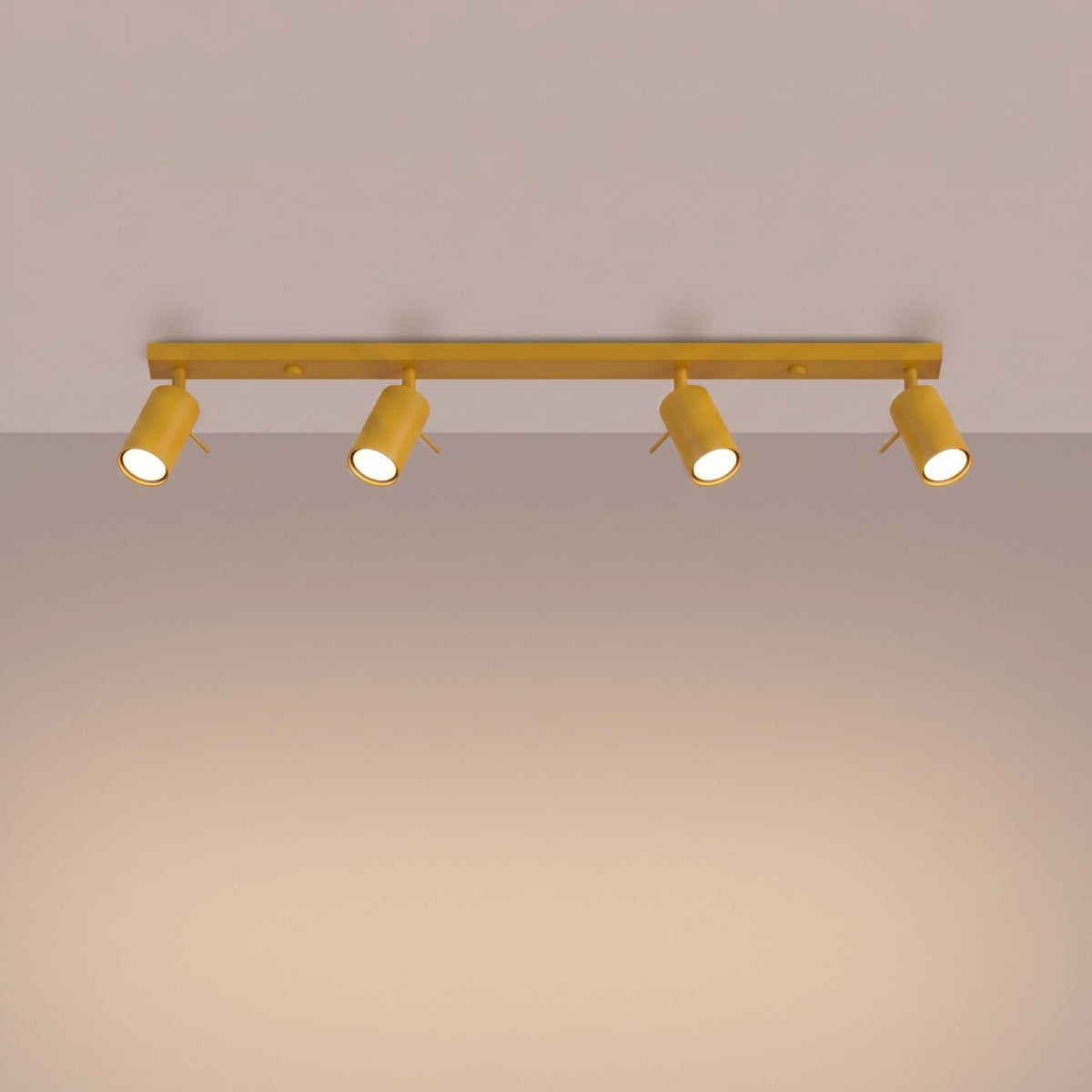 Ceiling lamp RING 4L yellow