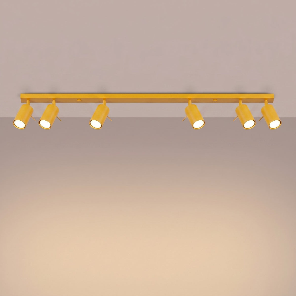 Ceiling lamp RING 6L yellow
