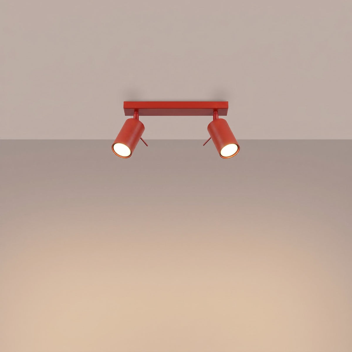 Ceiling lamp RING 2 red