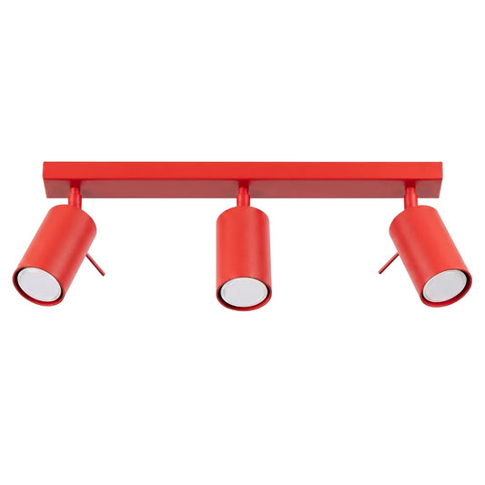 Ceiling lamp RING 3L red