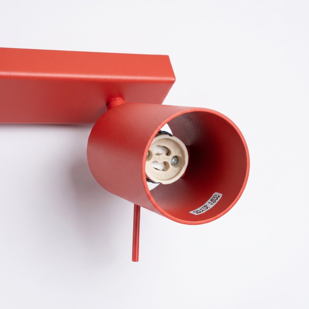 Ceiling lamp RING 3L red