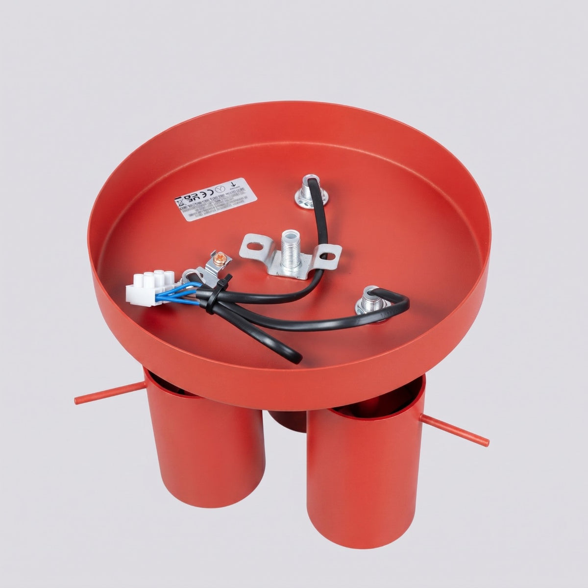 Ceiling lamp RING 3P red