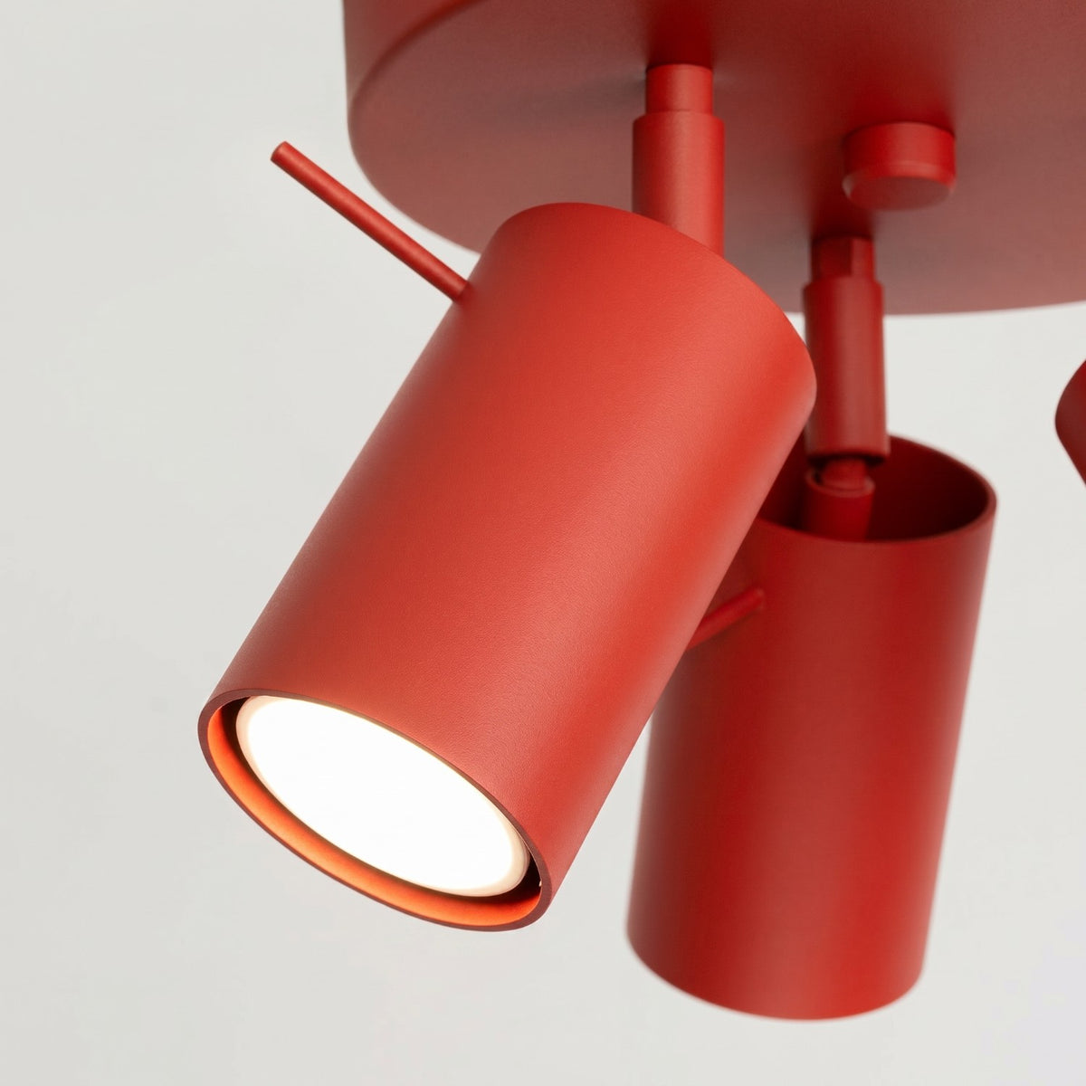 Ceiling lamp RING 3P red