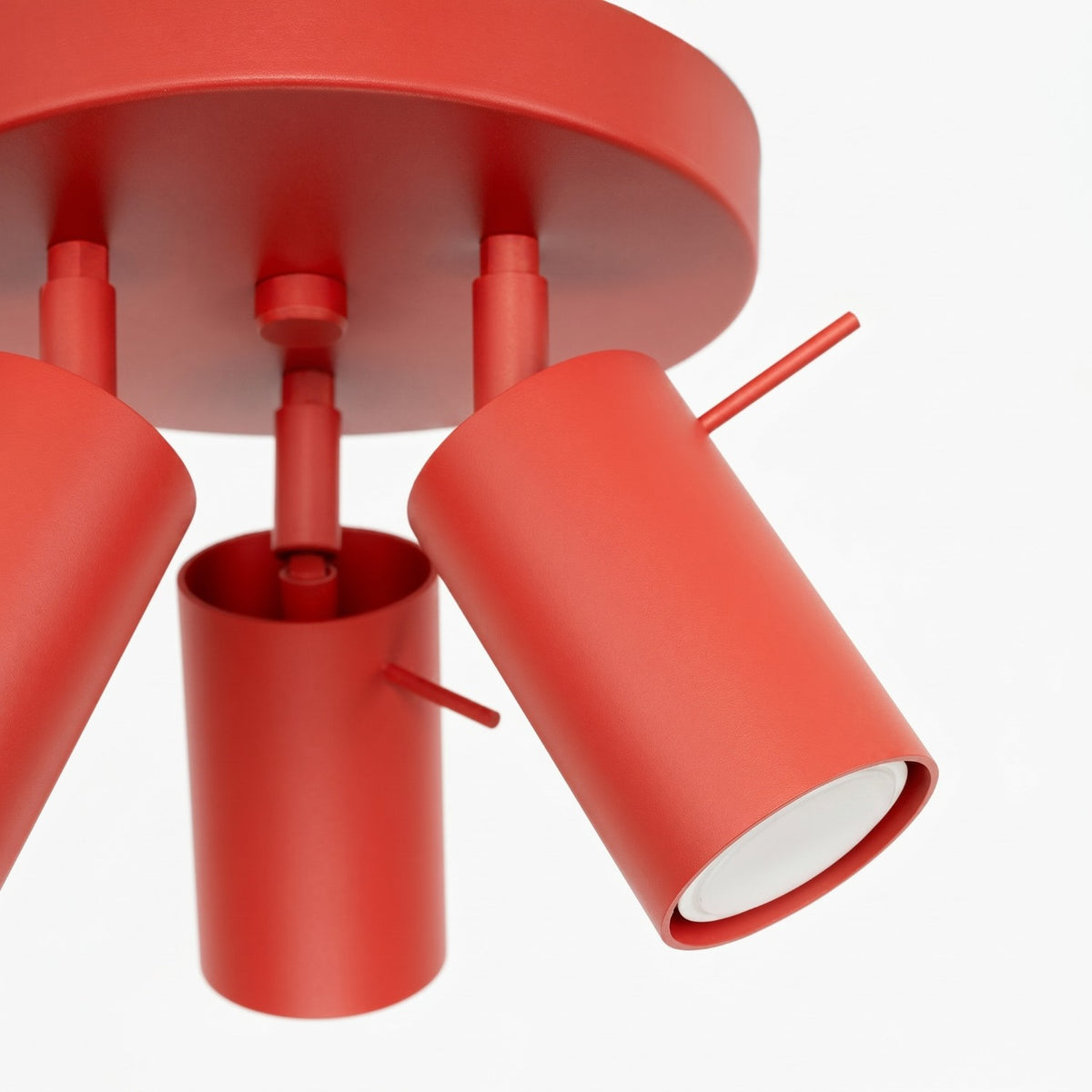 Ceiling lamp RING 3P red