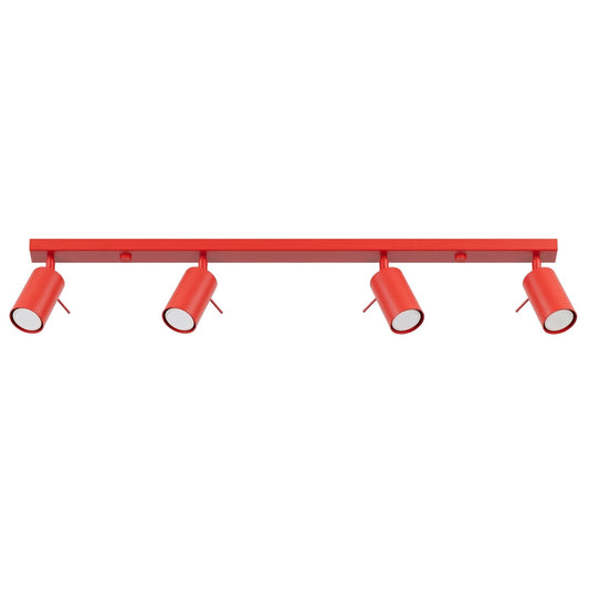 Ceiling lamp RING 4L red