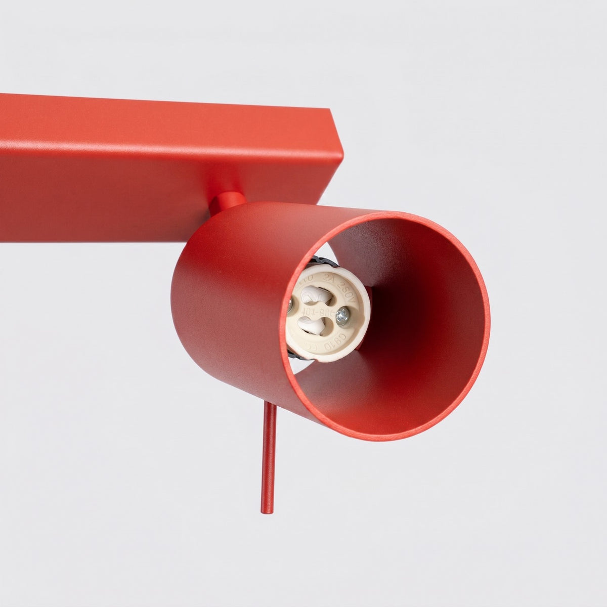 Ceiling lamp RING 6L red