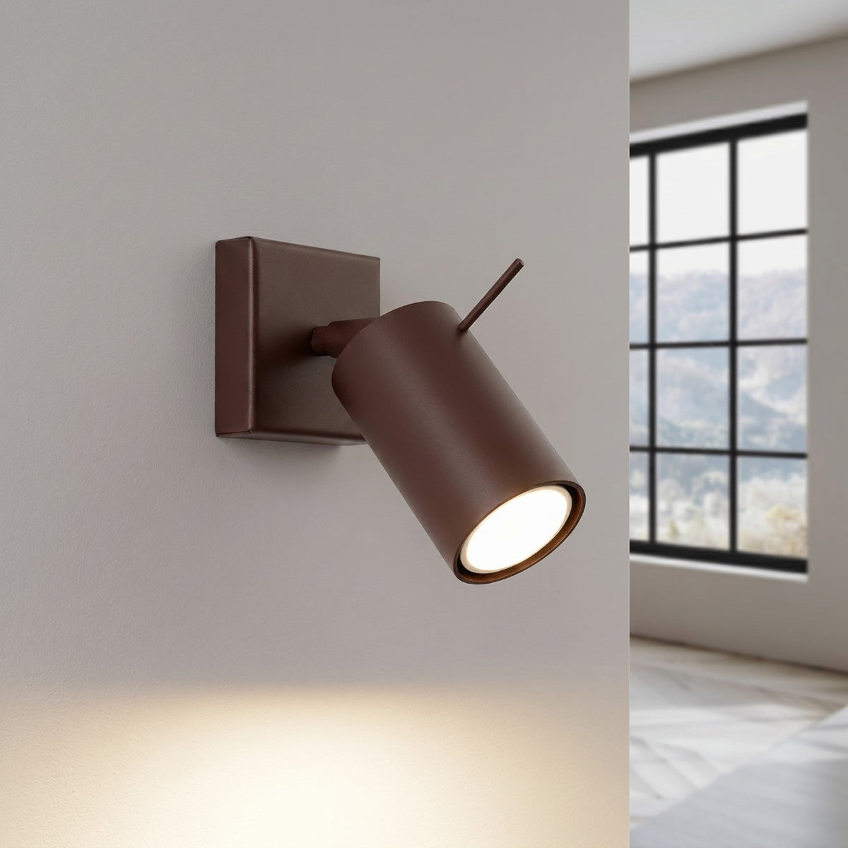 Wall lamp RING brown