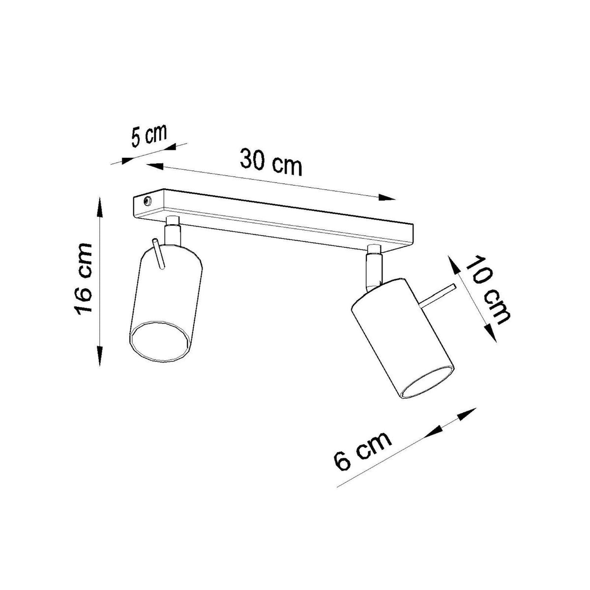 Ceiling lamp RING 2 brown