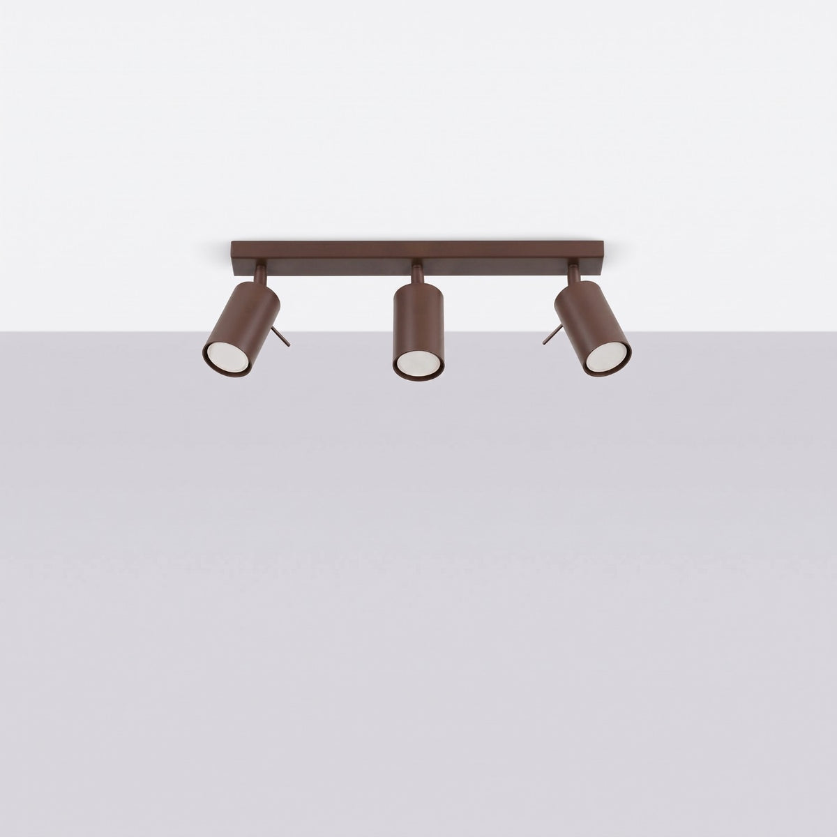 Ceiling lamp RING 3L brown