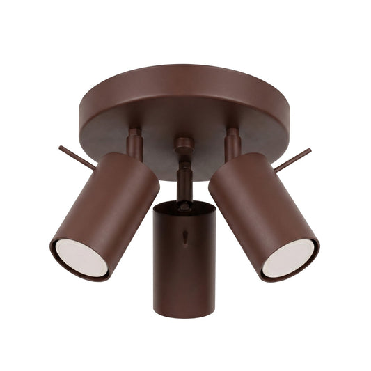 Ceiling lamp RING 3P brown