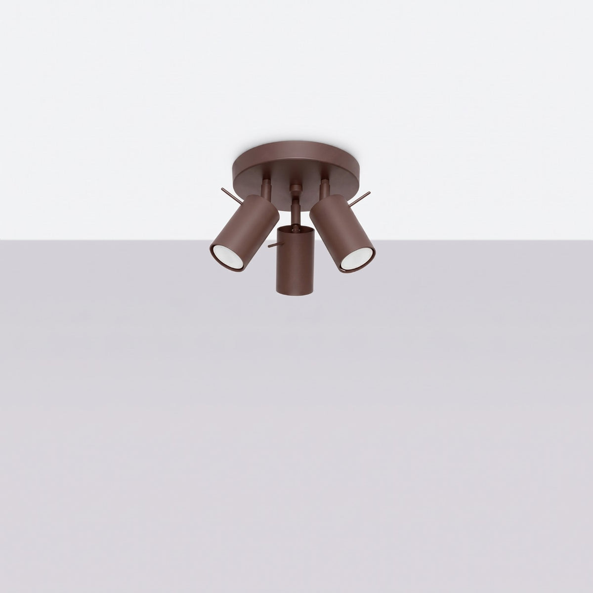Ceiling lamp RING 3P brown