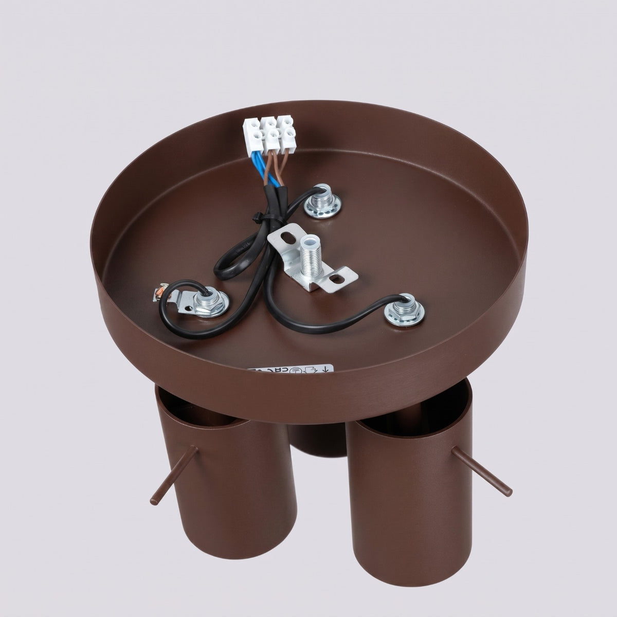 Ceiling lamp RING 3P brown
