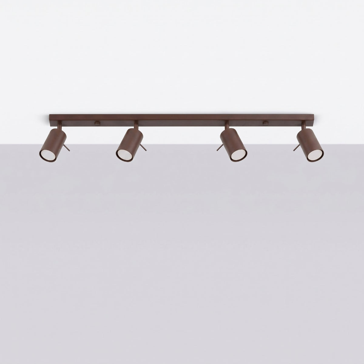 Ceiling lamp RING 4L brown